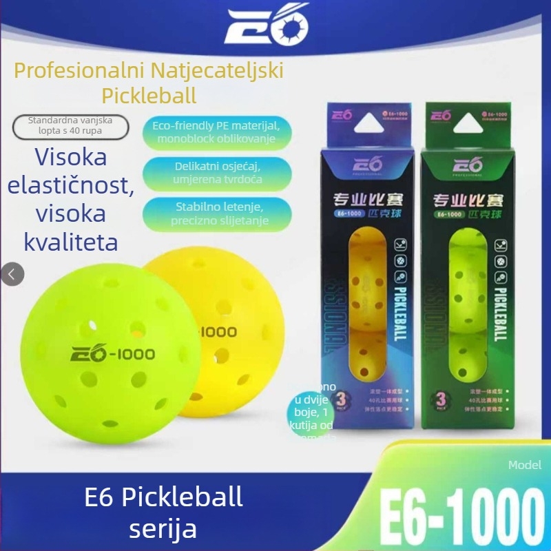 Lanwei profesionalni pickleball za natjecanje, 40 rupa, rotacijsko oblikovanje, 275 g