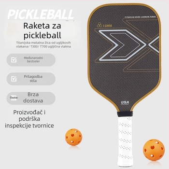 Palica pickleball od karbonskih vlakana, marka Constant Cabin, tekstura platna, mat dizajn, jezgro PP honeycomb, težina 230±5 g