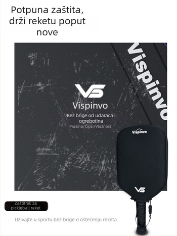 Vispinvo pickleball raketa — Diving fabric, 86 g, otporna na padove i habanje