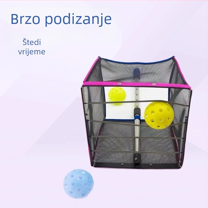 Hasago Sakupljač lopti za pickleball sa spremnikom za pohranu — legirano, 0,7 kg, za unutarnju i vanjsku upotrebu