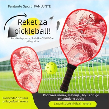 Farent pickleball reket komplet – drveni, 775 g, pogodan za djecu i odrasle