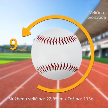 Baseball lopta za trening No. 9, PVC, GKK marka, mogućnost otiska logotipa, pogodna za baseball i softball