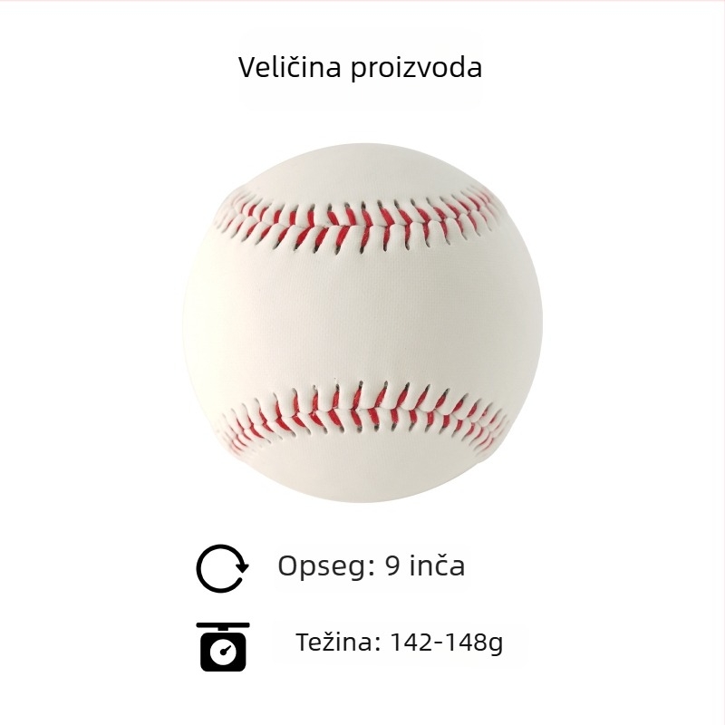 9-inčni svjetleći baseball za noćni trening s jezgrom od pluta
