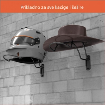 Nosač za kacige na zid motociklima — željezo, moderni minimalistički stil; ljeto 2023 lansiranje; brend One word hardware; pogodan za skladištenje u uredu, spavaćoj sobi i dnevnoj sobi