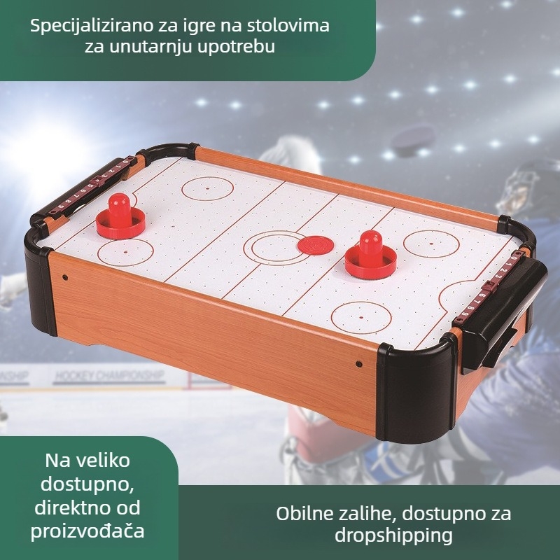 Stolni hokej – MDF stolna igra za roditeljsko-djeci interaktivni igru, potiče koordinaciju ruka-oko i intelektualni razvoj, za dobne skupine 7–14 i 15–35.