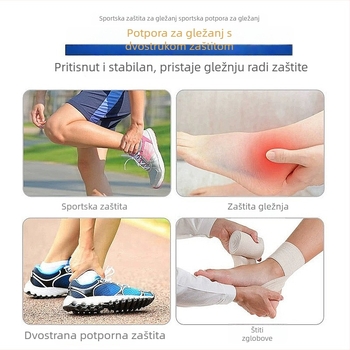 Chránitelj gležnja za nogomet, borilačke vještine, hokej i rugby – zaštita od udaraca i sudara, štiti gležanj, zglobove i Ahilovu tetivu, poliester vlakno