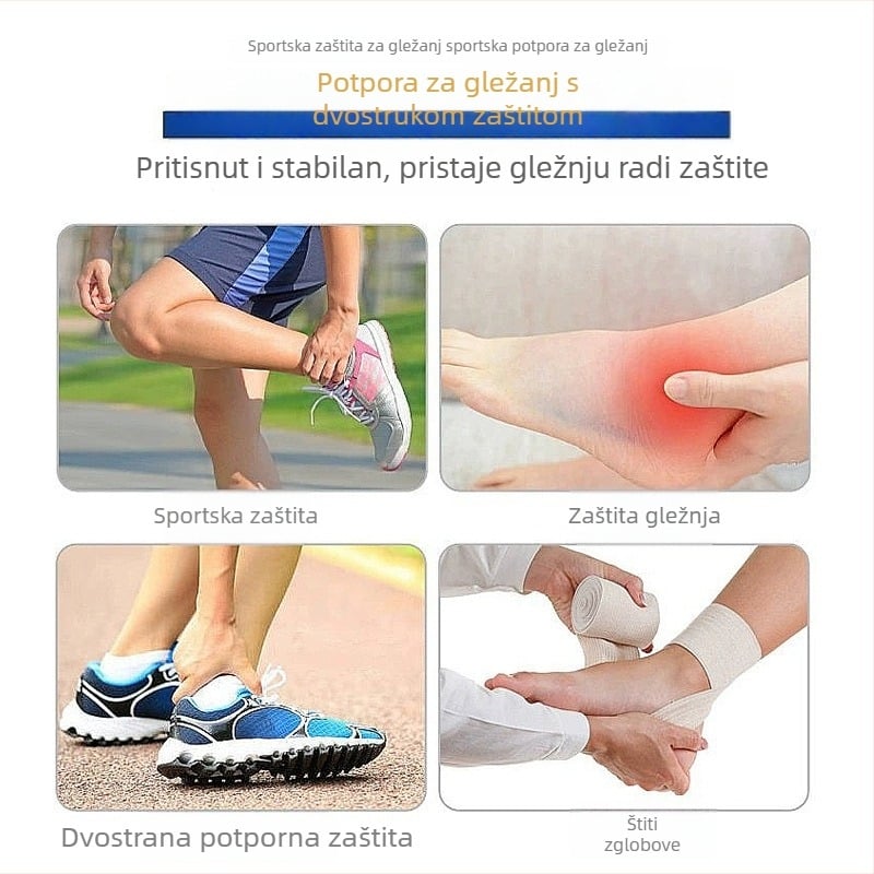 Chránitelj gležnja za nogomet, borilačke vještine, hokej i rugby – zaštita od udaraca i sudara, štiti gležanj, zglobove i Ahilovu tetivu, poliester vlakno