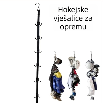 Akatsune Plastični vješalica za hokej za stražnja vrata - držač s kukama za pohranu hokejske opreme i odjeće