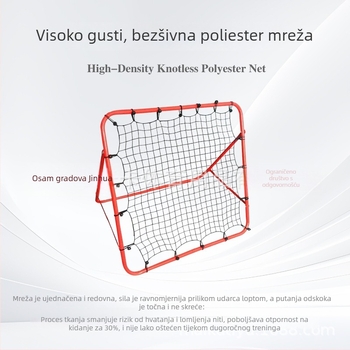 MAICCA mreža za trening odbijanjem – unutarnja i vanjska upotreba; Višenamjenska vrata za odbijanje; Materijal: željezna cijev + poliester mreža; Obrada i prilagodba: Da; Značka: MAICCA; Kategorija: Trening pomagala; Prikladni sportovi: Nogomet