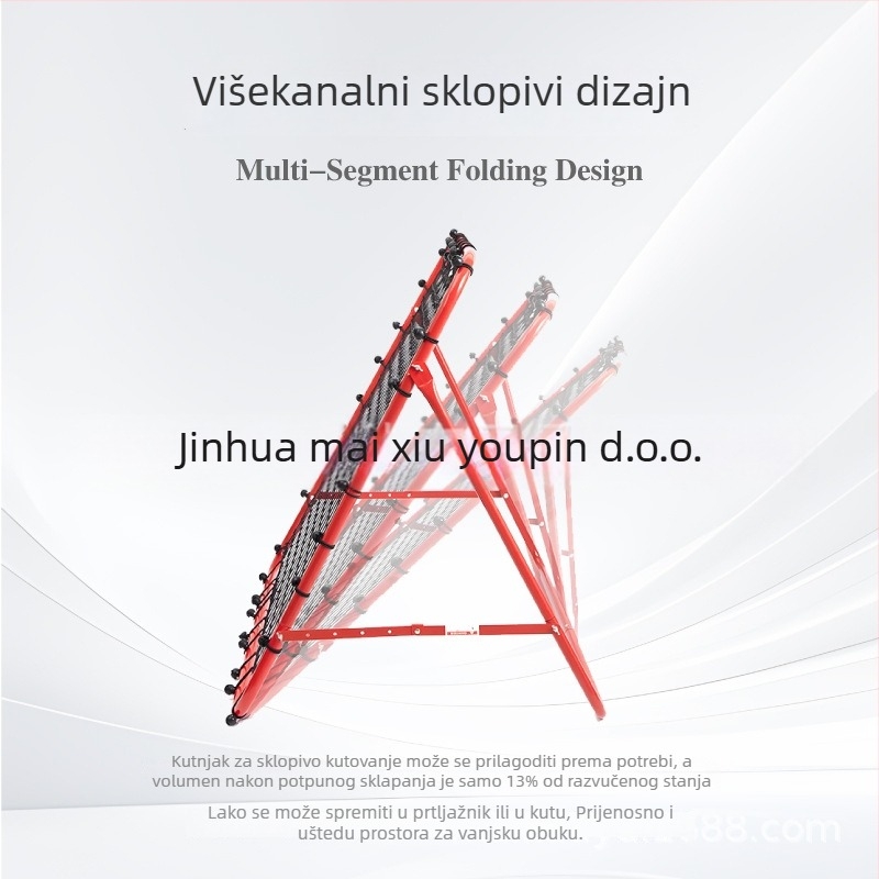 MAICCA mreža za trening odbijanjem – unutarnja i vanjska upotreba; Višenamjenska vrata za odbijanje; Materijal: željezna cijev + poliester mreža; Obrada i prilagodba: Da; Značka: MAICCA; Kategorija: Trening pomagala; Prikladni sportovi: Nogomet