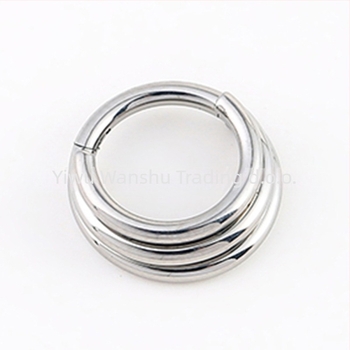 Nosni prsten, G23 titan čelik, geometrijski dizajn, Seiko završna obrada, unisex, IPTIC3