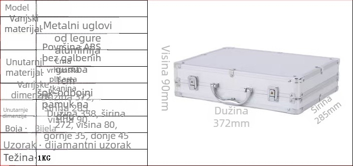 Kutija od aluminijske legure sa zaključavanjem za elektroniku i opremu (aluminij, zaključavanje, skladištenje, elektronika)