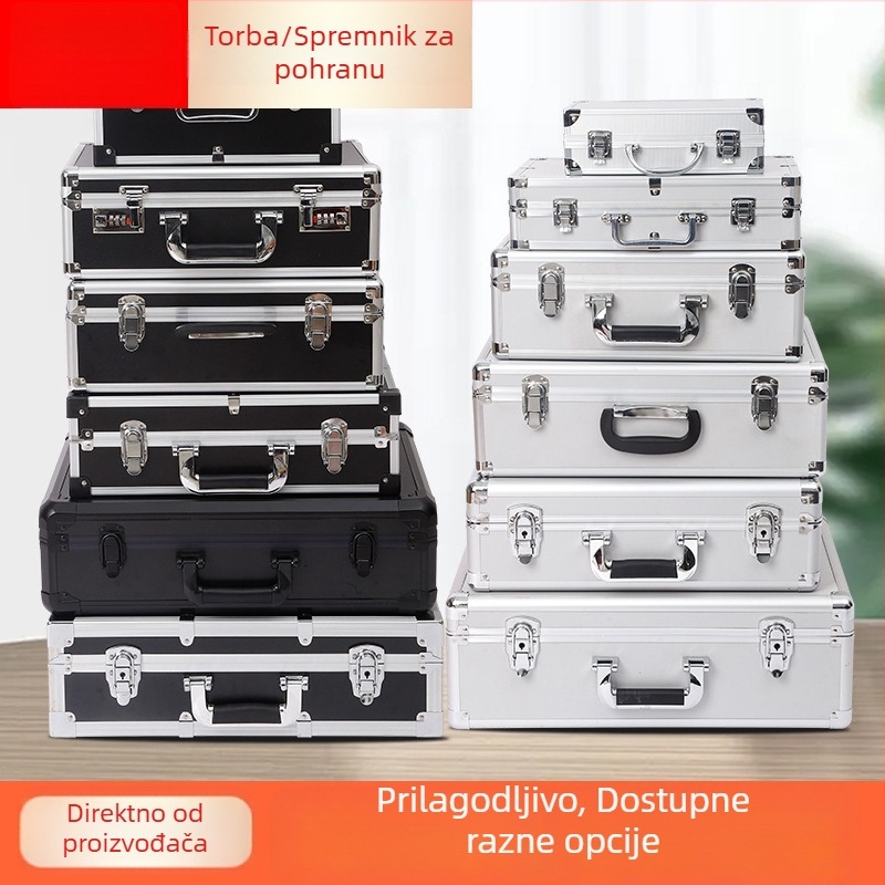 Kutija od aluminijske legure sa zaključavanjem za elektroniku i opremu (aluminij, zaključavanje, skladištenje, elektronika)