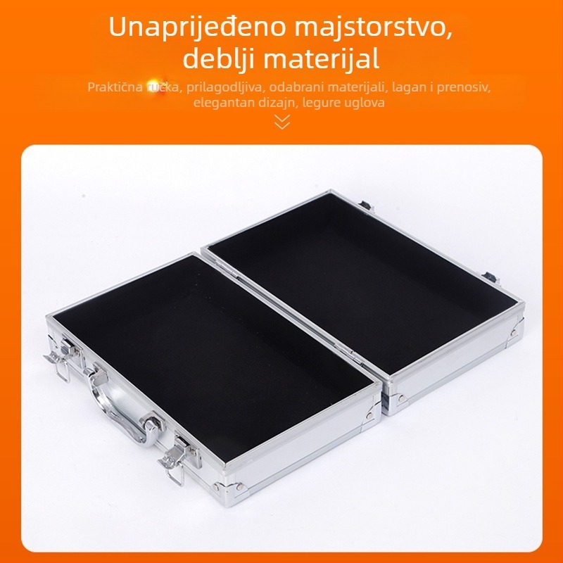 Kutija od aluminijske legure sa zaključavanjem za elektroniku i opremu (aluminij, zaključavanje, skladištenje, elektronika)