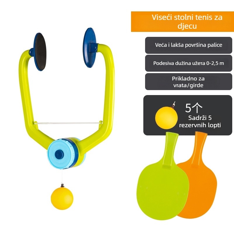 Adwin viseći trener vida za stolni tenis – unutarnja senzorna vježba za koordinaciju ruke i oka, karikaturalna dječja igračka. Materijal: PP; Otisnuti logotip: Da; Prilagodba: Da