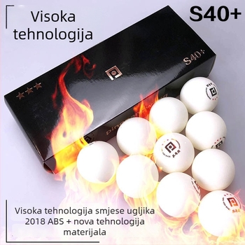Pingpangwang lopta za stolni tenis – ABS materijal, 3 zvjezdice, set više lopti za indoor upotrebu, profesionalni trening