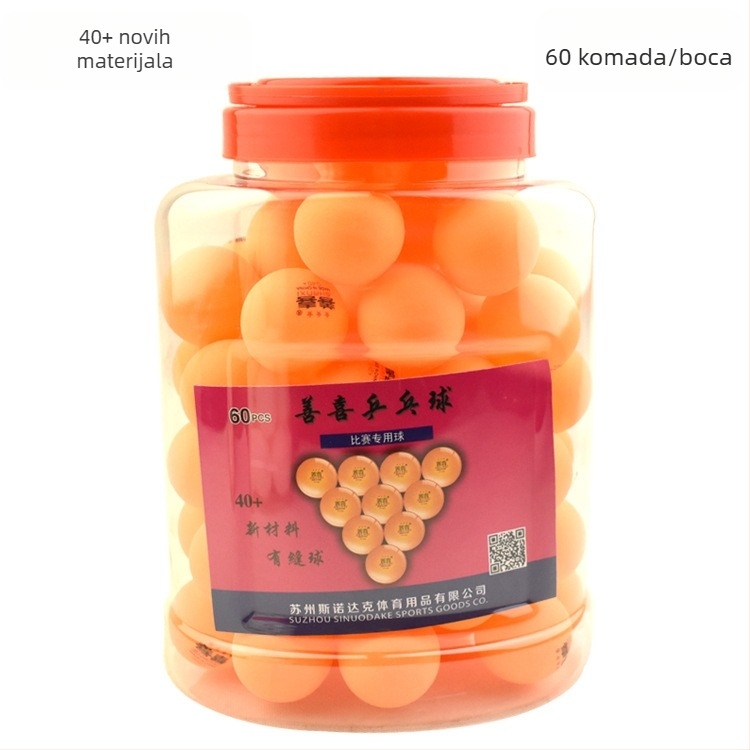 Shanxi stolnoteniske lopte, novi materijal, bez logotipa, podrijetlo Jiangsu, za trening s više lopti
