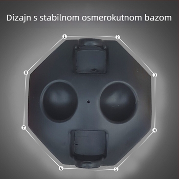 Trener stolnog tenisa za unutarnju upotrebu — s fleksibilnim osovinom i usisnom čašicom, ABS kućište