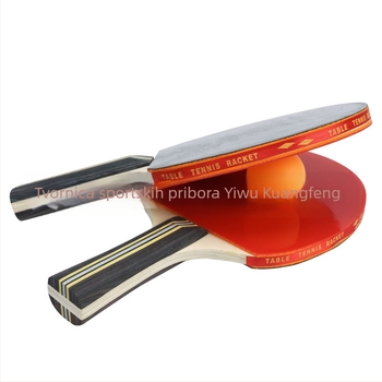 Set reketa za stolni tenis za početnike: 2 reketa, 3 lopte, futrola za rekete, dvostrano ljepilo guma, guma visoke elastičnosti