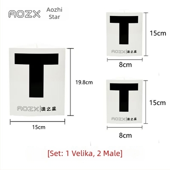 T-karta za suđenje stolnom tenisu (T oblik) od kartona