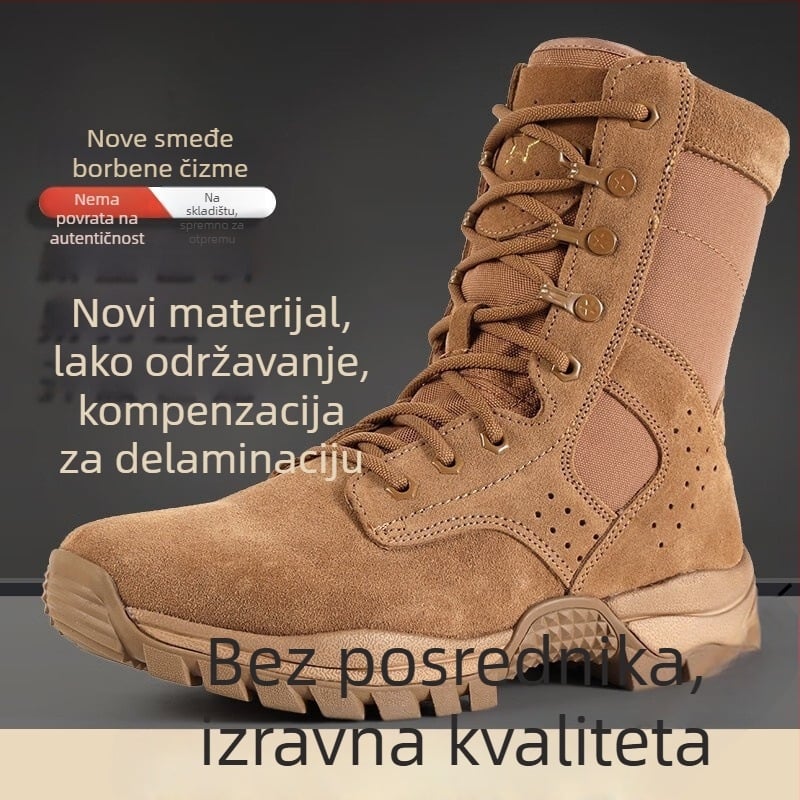 Vanjske visoke borbene čizme, unisex za odrasle, prozračne najlonske, pustinjačke/taktičke čizme