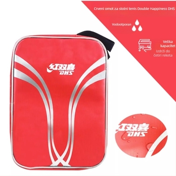 DHS torba za rekete za stolni tenis, 2 komada, vodootporna, sportski dodatak