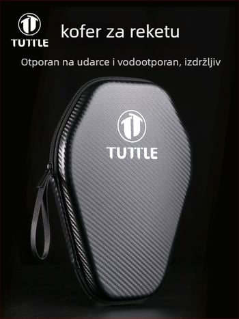 Torba za rekete stolnog tenisa s čvrstim šesterokutnim oblikom, tekstura karbonskih vlakana, vodootporna, velika kapaciteta, prijenosna