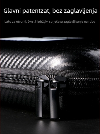 Kokutaku tvrda kvadratna torba za rakete za stolni tenis, velika kapaciteta, prijenosna, vodootporna, materijal Oxford cloth