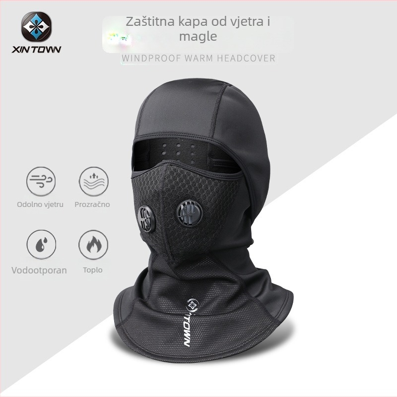 Maska za vožnju KN95, zaštita od vjetra i hladnoće, zaštita od magle, poliester, marka XINTOWN