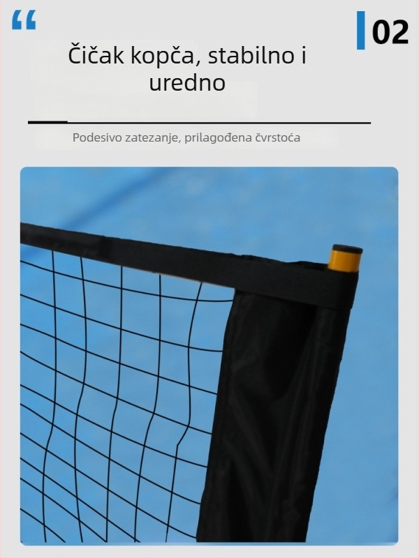 Pickleball trening mreža 2-u-1 za vanjsku i unutarnju upotrebu; materijali: željezna cijev/poliester/oxford tkanina; marka: Devils
