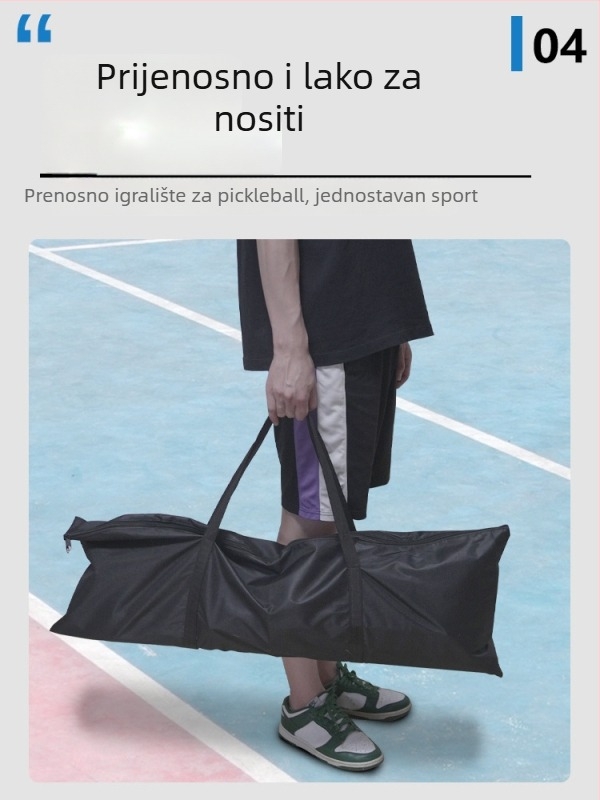 Pickleball trening mreža 2-u-1 za vanjsku i unutarnju upotrebu; materijali: željezna cijev/poliester/oxford tkanina; marka: Devils