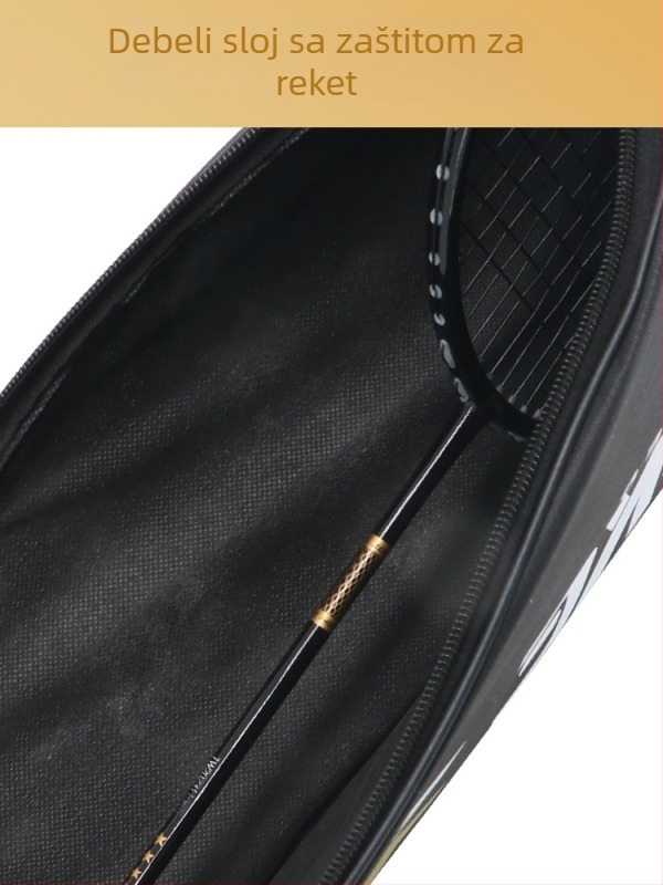 Spike futrola za reket badminton – Oxford tkanina, vodootporna i otporna na ogrebotine, ramenska nosiva torba za skladištenje, za odrasle, oprema badminton/tenis