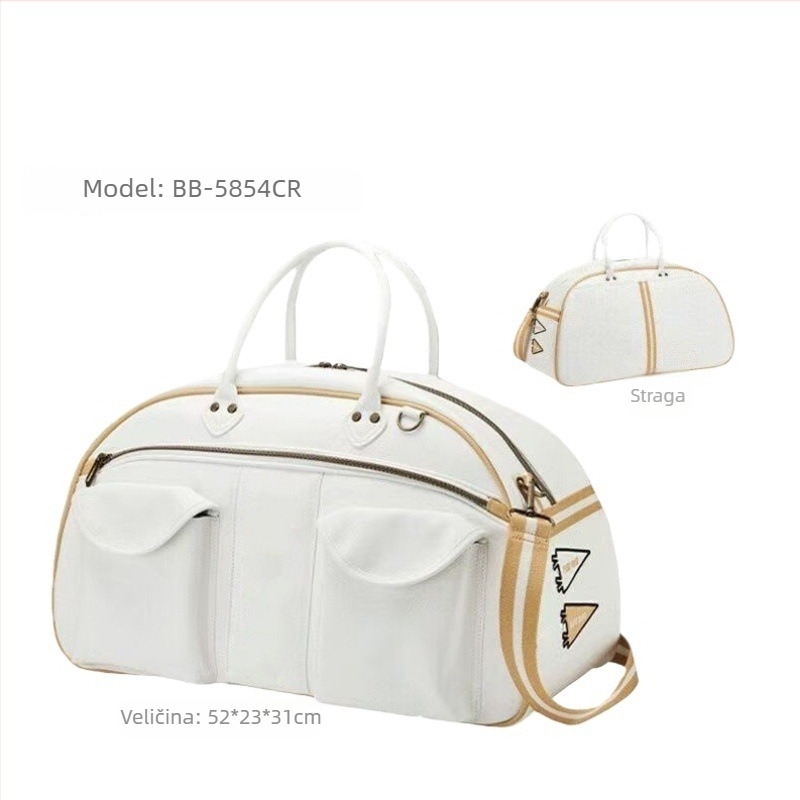 Torba za badminton s odjelom za obuće i odjelom za rekete, vodootporan PU materijal, nošenje preko ramena ili crossbody