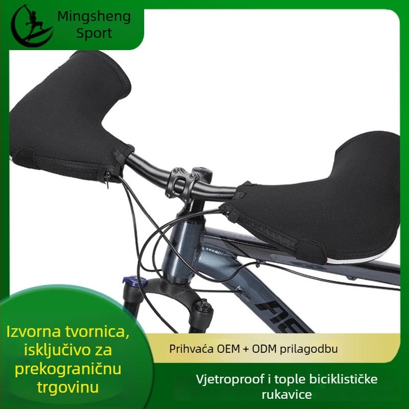 Zimske rukavice za biciklizam — diving fabric, otporne na vjetar, unisex, za odrasle