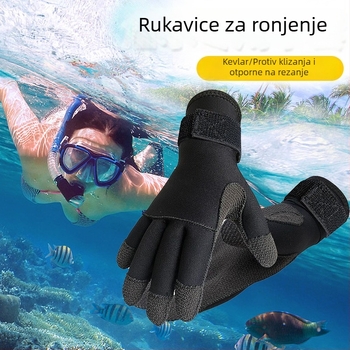 Kevlar rukavice - otporne na rezanje, probijanje, habanje, ogrebotine (hvatanje rakova, surfanje, ronjenje, snorkeling)
