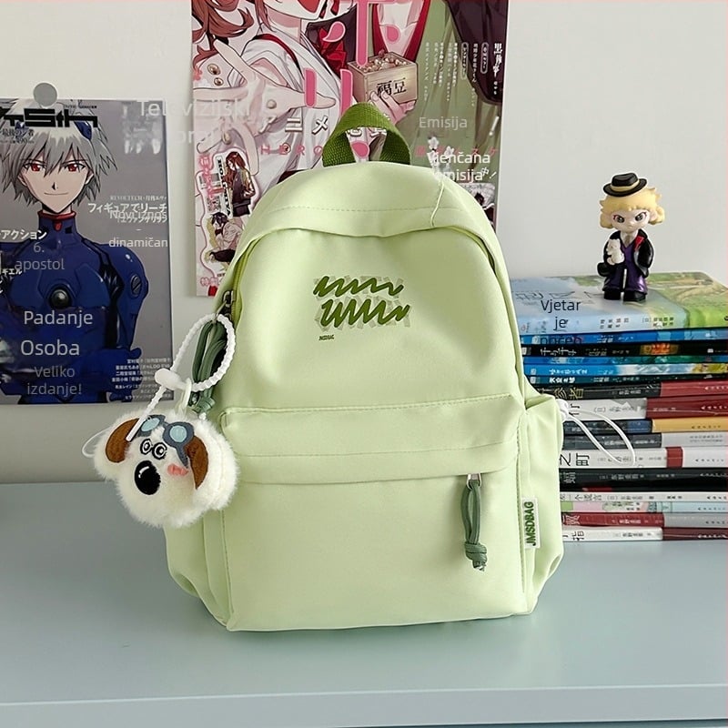 Unisex nylon ruksak za školu s ventilacijskim jastucima na naramenicama, kompatibilan s 13-inčnim laptopom, kapacitet do 20 L, ležerni stil