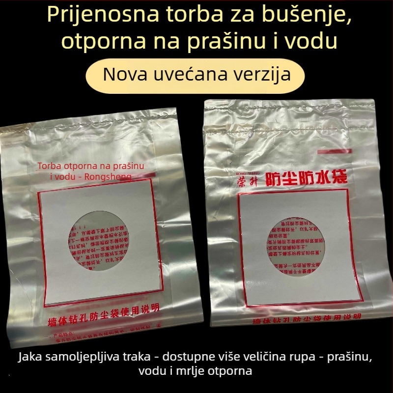 Torba za prašinu klimatizatora s bušenjem, plastični materijal, ispis logotipa, vanjska uporaba, prilagodljivo