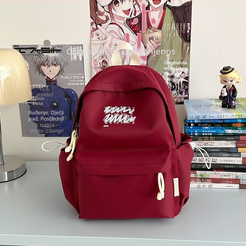 Unisex nylon ruksak za učenike – casual lagani ruksak s pretincem za 13-inčni prijenosnik, prozračne naramenice s jastučićem zraka, kapacitet ispod 20 L