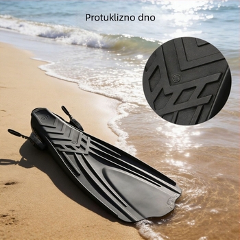 Odrasle prilagodljive potapljačke peraje - Materijal: TPR+PVC+PP, CE certificirano, Model 6894