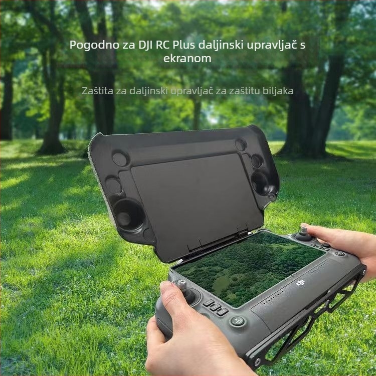 Zaštitna kapica za zaslon daljinskog upravljača za DJI Ronin 3, T50, T40, T25, T20P i M30 – mesing sa srebrnom umetkom i elektropolo bijelim čelikom, čistoća srebra 98%, zimsko izdanje 2022