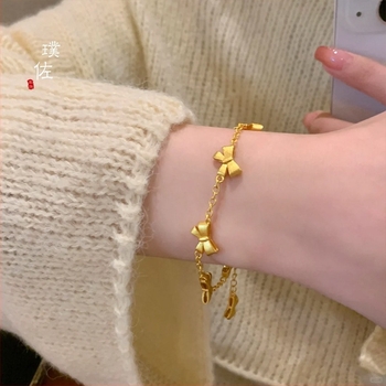 Puzuo bakreni narukvica — elektroplatirana DIY nakita, sladak stil