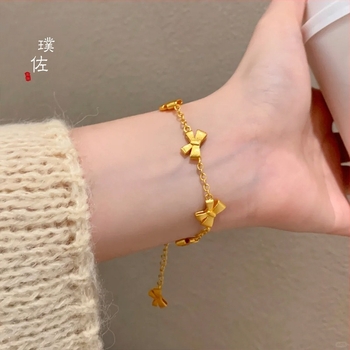 Puzuo bakreni narukvica — elektroplatirana DIY nakita, sladak stil