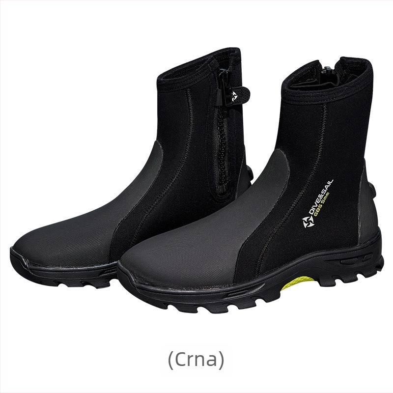 DIVE&SAIL 5mm visoke potapačke cipele s neoprenom i vulkaniziranom soleom, za plažu i rijeke
