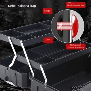 Plastična kutija za alat, Toolbox serija, skladištenje hardvera, veliki kapacitet