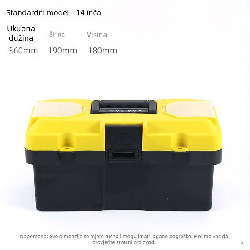 Plastična kutija za alat, Toolbox serija, skladištenje hardvera, veliki kapacitet