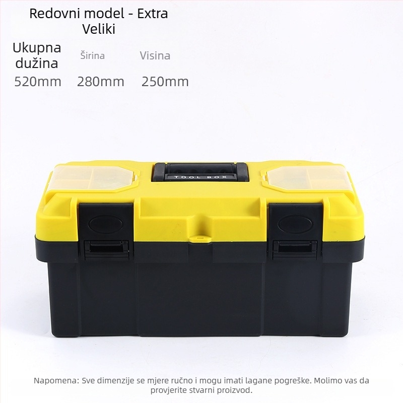Plastična kutija za alat, Toolbox serija, skladištenje hardvera, veliki kapacitet
