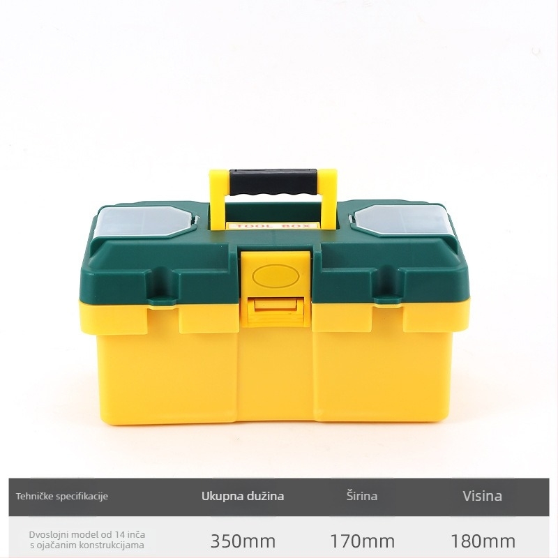 Plastična kutija za alat, Toolbox serija, skladištenje hardvera, veliki kapacitet