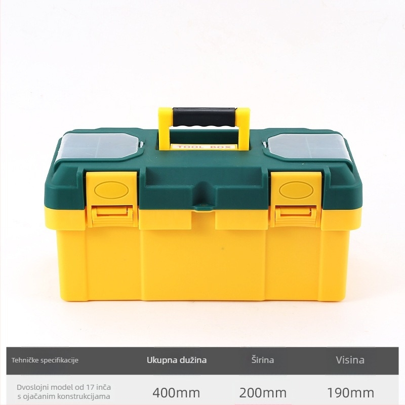 Plastična kutija za alat, Toolbox serija, skladištenje hardvera, veliki kapacitet