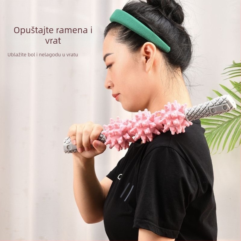 Masažni štapić za fascijalnu relaksaciju i dubinsku masažu mišića – pomagala za jogu