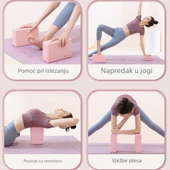 ABS joga blok – visoka gustoća, otporan na tlak, otporan na habanje; dodaci za jogu